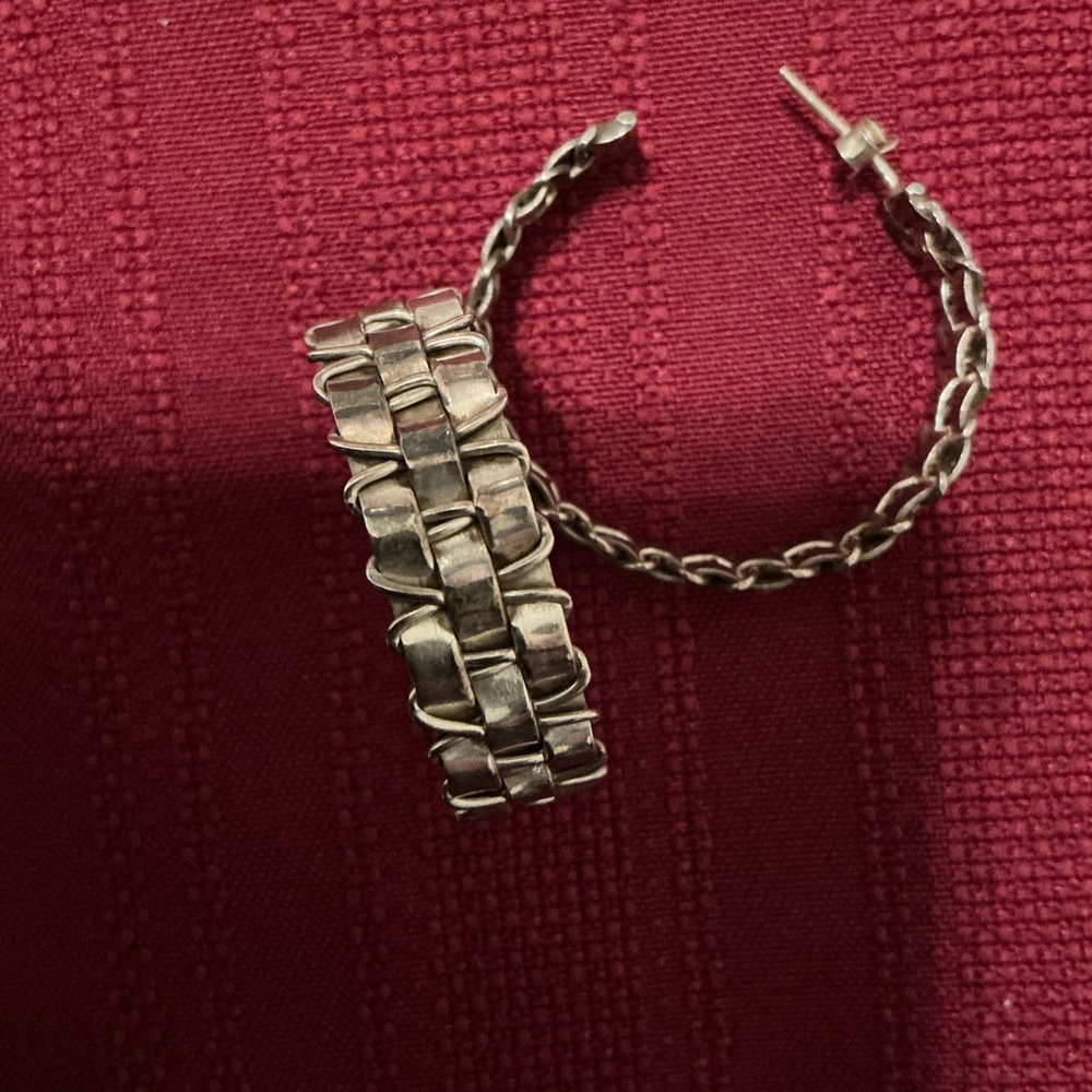 Elegant Silver Hoop Earrings
